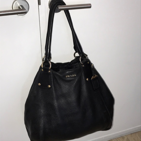 prada soft leather tote